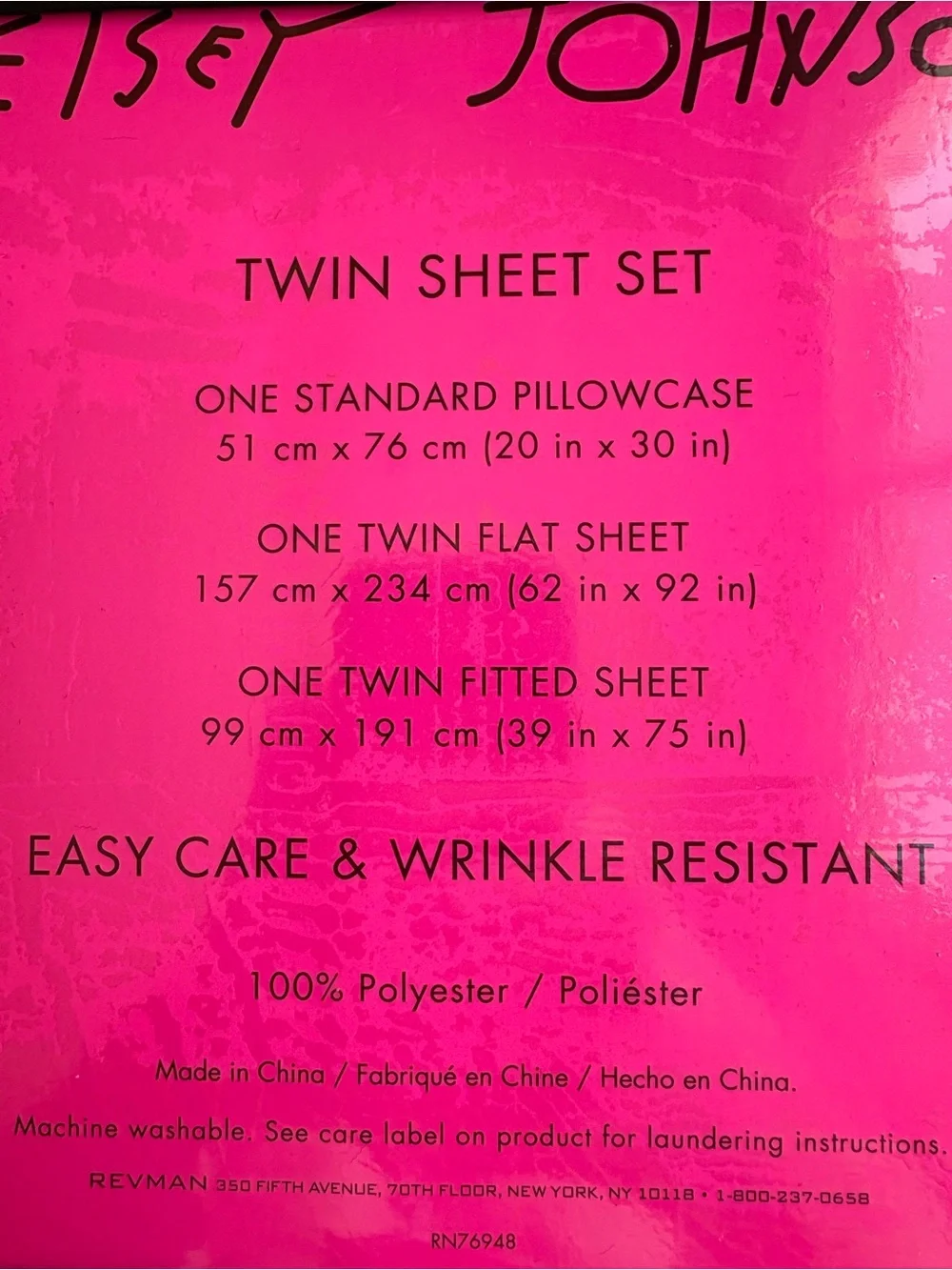NWT Betsey Johnson Floral Twin Sheet Set
